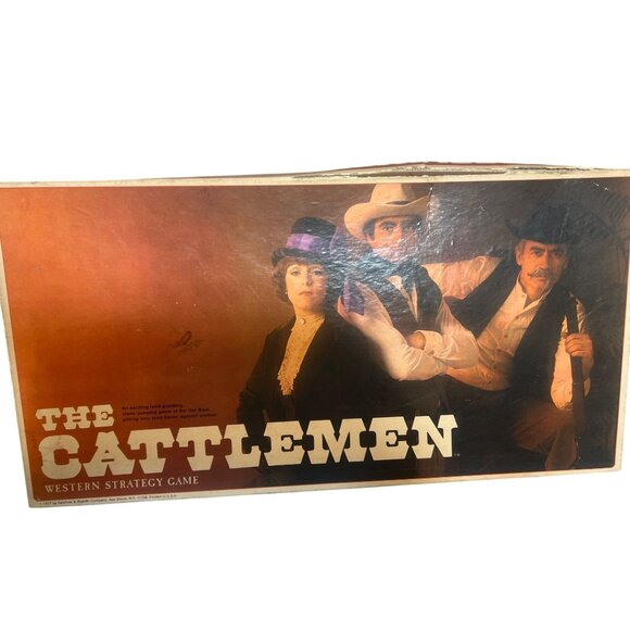 Vintage The Cattlemen Western Strategy Board Game Selchow & Righter Estate 1977 - Picture 1 of 6